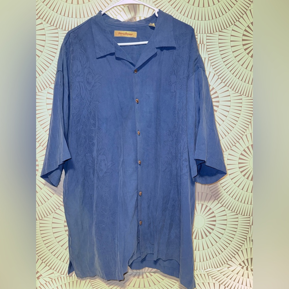 Tommy Bahama‎ Men’s Short Sleeve Button Down 100% Silk Shirt Size XXL
